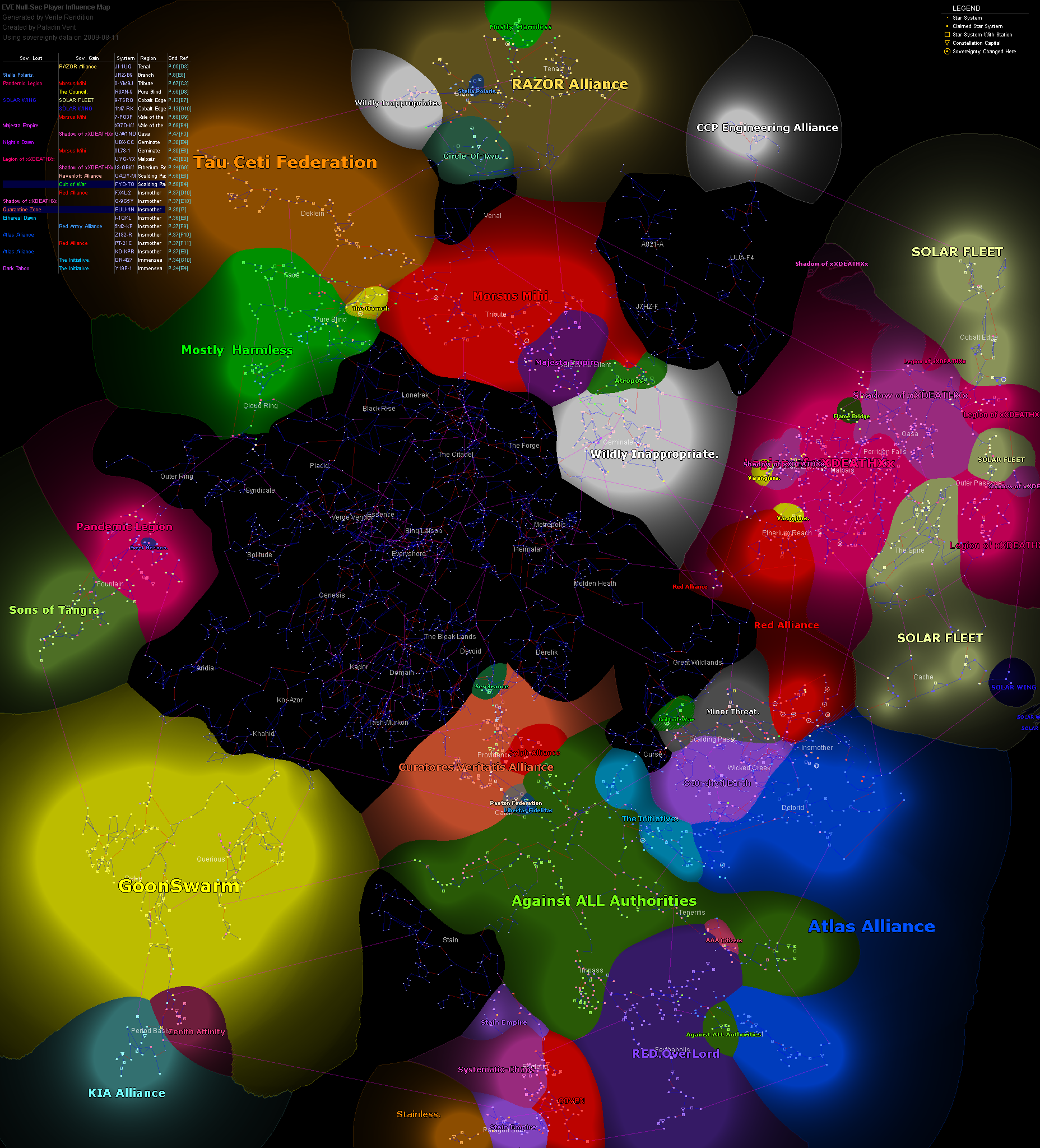 Карта 2007 года. Mip2007. Sovereignty. Popular Sovereignty. Influencers Map building period.